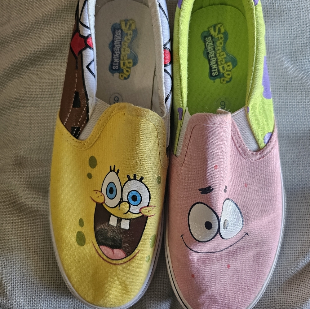 SpongeBob SquarePants Kids Sneakers - Yellow and Pink